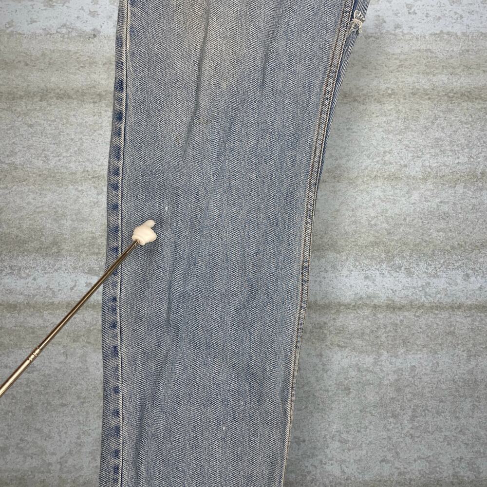 Vintage 90s Levis Jeans 505 36x30 Regular Straight Leg Light Wash Denim Cotton - Picture 7 of 8